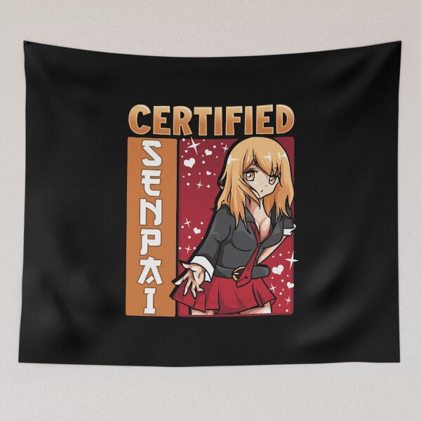 Item preview, Certified Senpai Aesthetic Anime Waifu Kawaii Girl designed and sold by perfectpresents.