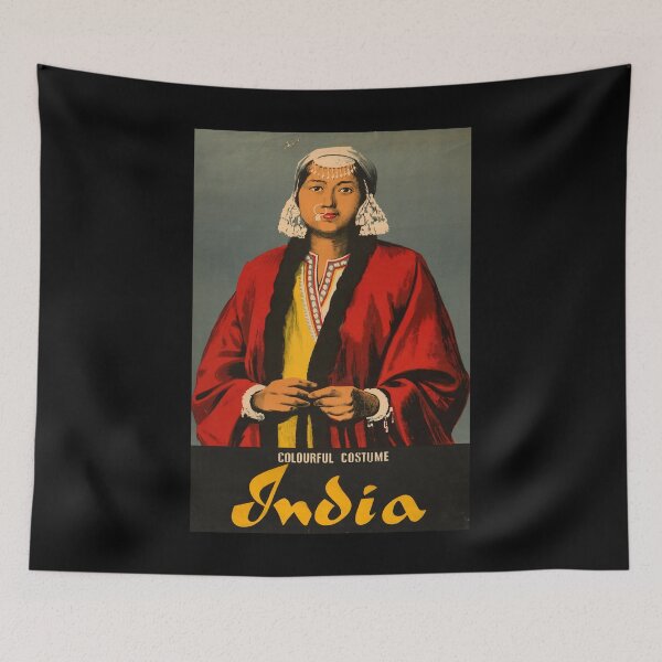 Item preview, retro classic India poster designed and sold by CorasPosters.
