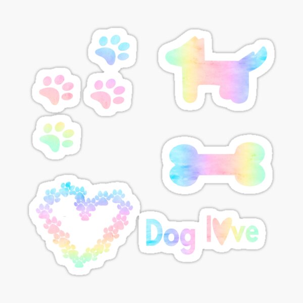 Item preview, Cute rainbow dog love designed and sold by creabubble.