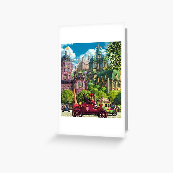Howls Royal Town Greeting Card