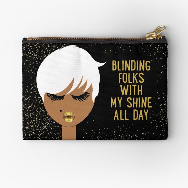 Blinding Folks with Glitter Zipper Pouch
