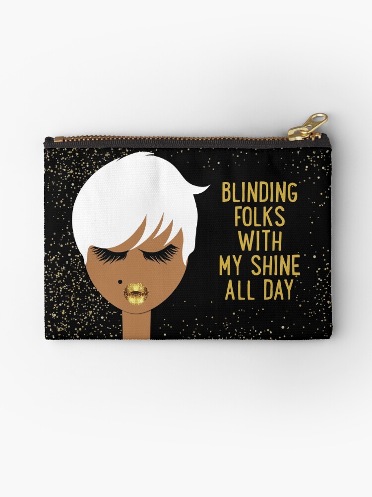 Thumbnail 1 of 4, Zipper Pouch, Blinding Folks with Glitter designed and sold by 6256design.
