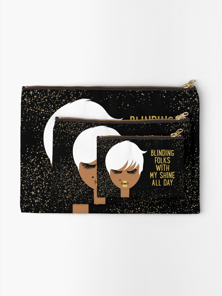 Thumbnail 2 of 4, Zipper Pouch, Blinding Folks with Glitter designed and sold by 6256design.