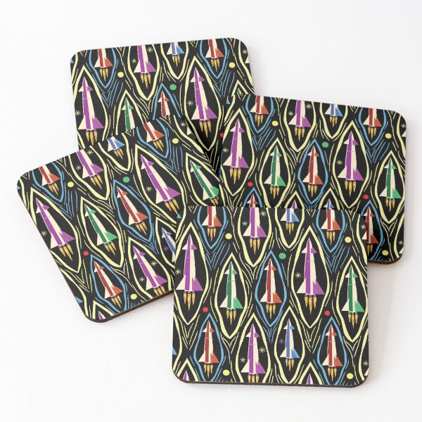 Item preview, Retro Rocket Racers in Outer Space designed and sold by vinpauld.