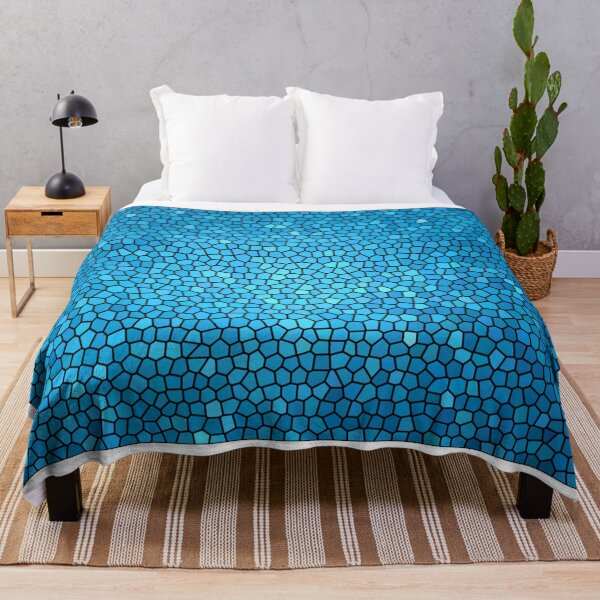 Item preview, Pale blue aqua color stained glass pattern designed and sold by FranWest.