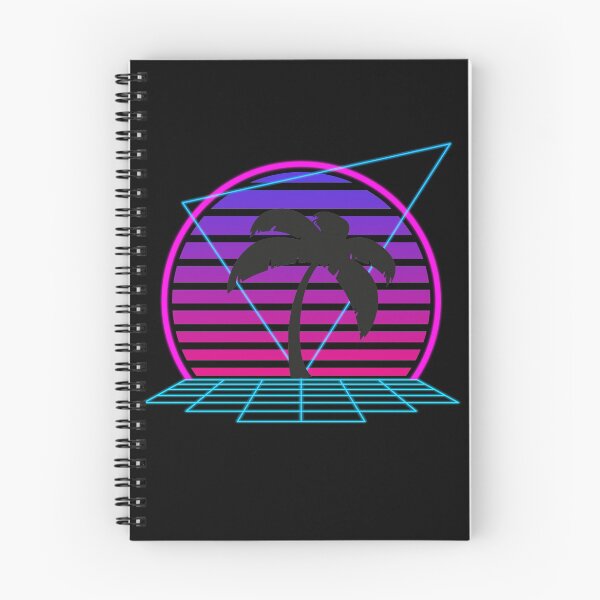 Item preview, Puesta de sol de los 90 con palmera al estilo Synthwave de Outrun designed and sold by PandyPO.