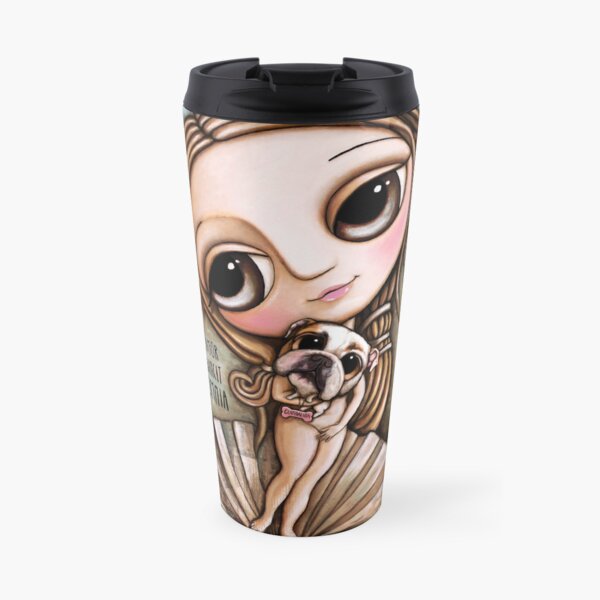 The birth of venus and the English Bulldog Travel Mug