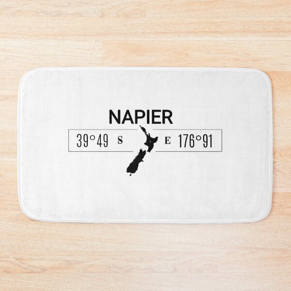 Item preview, NAPIER-New Zealand-Coordinates-Map-Sign designed and sold by LatitudeNZ.