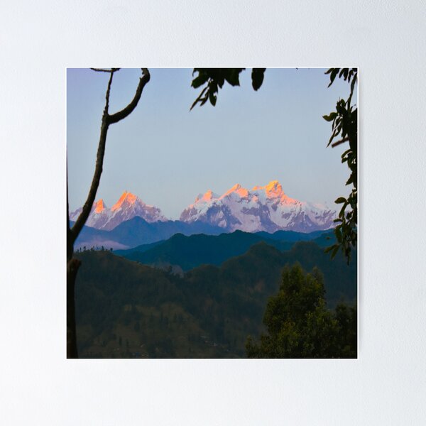 Item preview, Glacier blue mountain view designed and sold by Mariolangstieh.