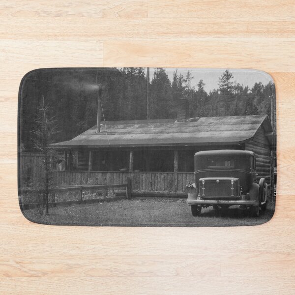 Item preview, Car Parked at Cabin on the Bramblett Lode designed and sold by INTOxTHExWILD.