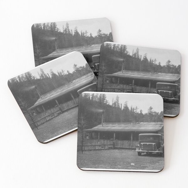 Item preview, Car Parked at Cabin on the Bramblett Lode designed and sold by INTOxTHExWILD.
