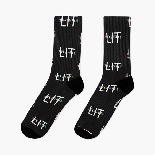 Item preview, lit, christmas lights, merry christmas, getting lit at christmas, christmas gitt for mom, designed and sold by prteacool.