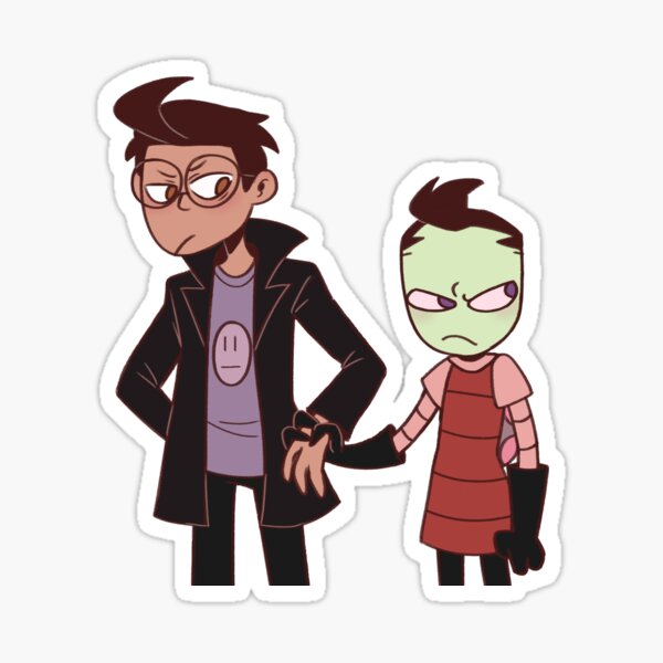 Item preview, Zim and Dib reluctantly get along designed and sold by blitzbittz.