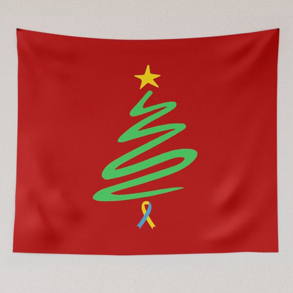 Item preview, Down Syndrome Awareness Ribbon Christmas Tree designed and sold by KeenlyAware.