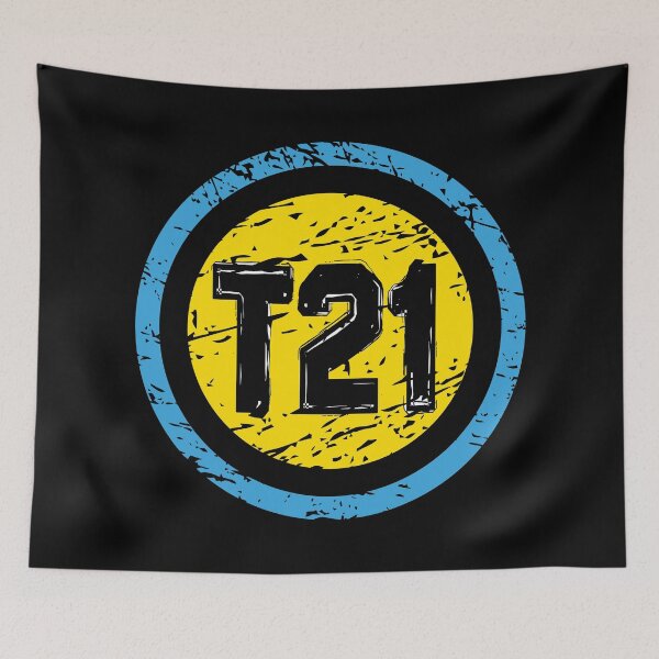 Item preview, T21 Down Syndrome Awareness Superhero Emblem designed and sold by KeenlyAware.