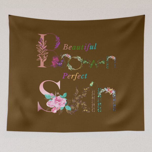 Item preview, Flowery brown skin designed and sold by MegDeRoyale.