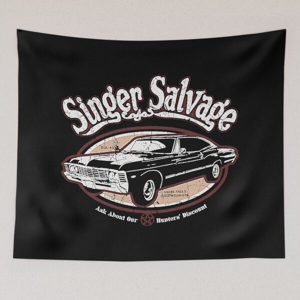 Item preview, Supernatural Impala Singer Salvage SPN T-Shirt designed and sold by moime257.