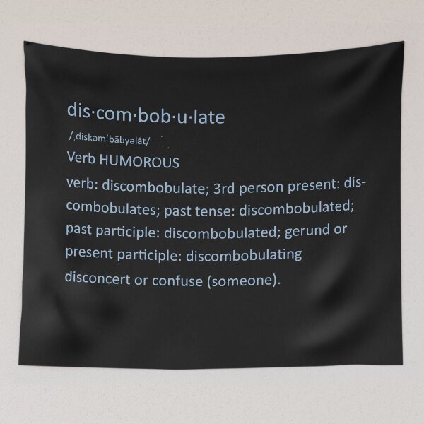 Item preview, Discombobulate Definition Light Blue Letters designed and sold by AliCatOriginals.
