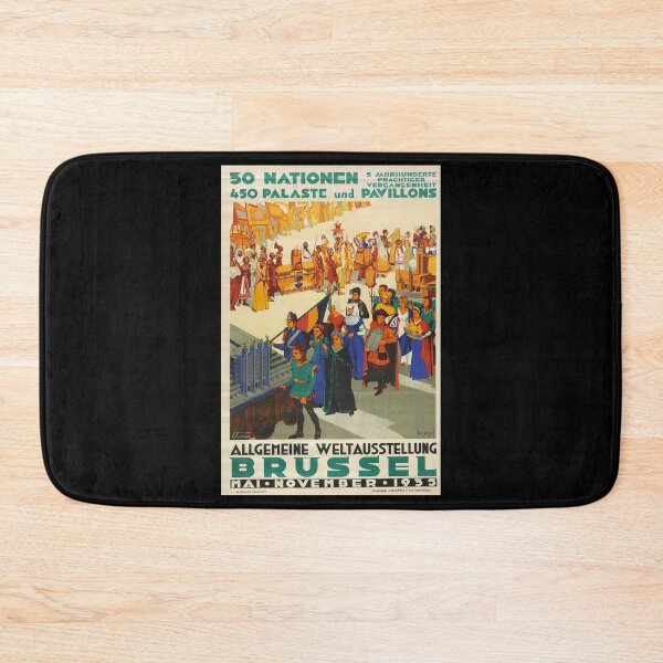 Item preview, retro classic Bruessel 1953 poster designed and sold by CorasPosters.