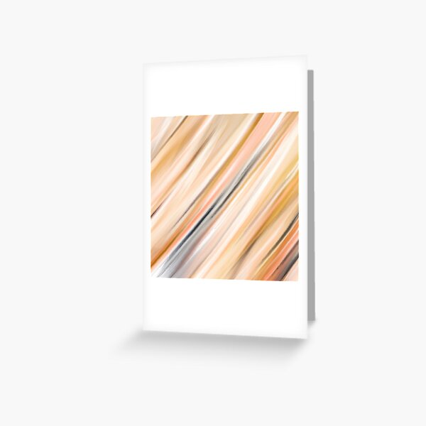 Warm colorful linear strokes Greeting Card