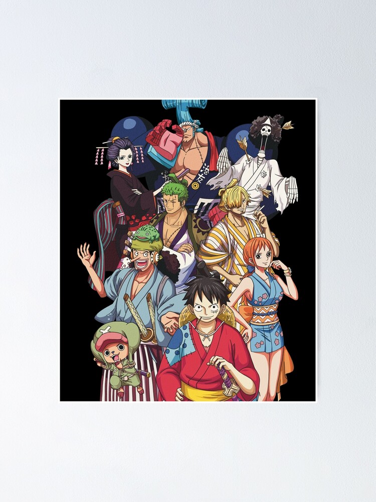 Straw Hat Crew Land Of Wano Gear Poster By Aloha Life 808 Redbubble