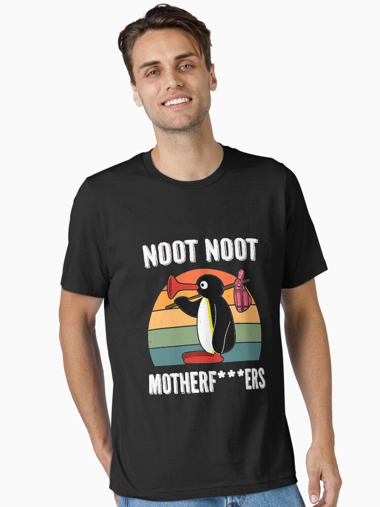 Imagen 1 de 7, Camiseta esencial con la obra Camiseta Noot Noot Pingu, diseñada y vendida por moime257.