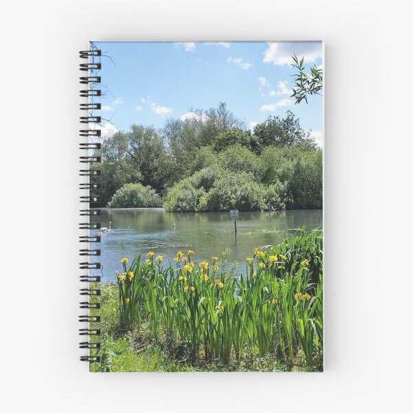 Item preview, The Lake by my house with last years irises... designed and sold by Roz Rayner-Rix.