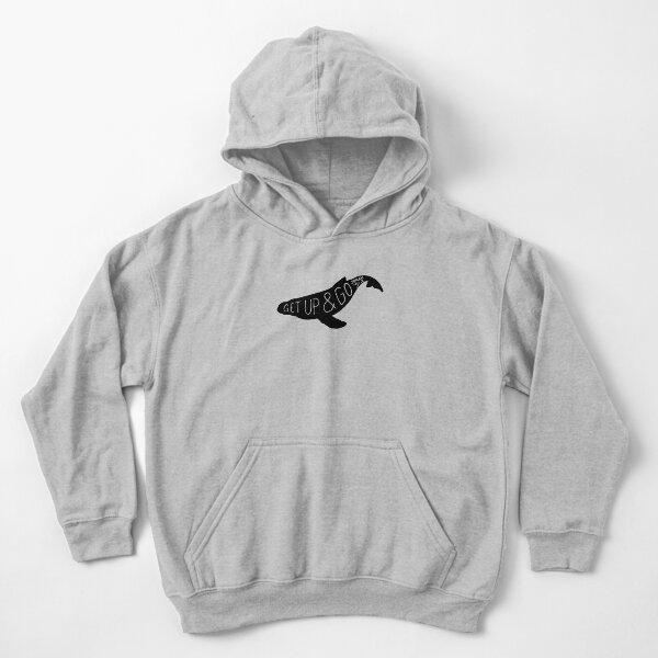 Bible Jonah "Get Up & Go" (Dark) Kids Pullover Hoodie