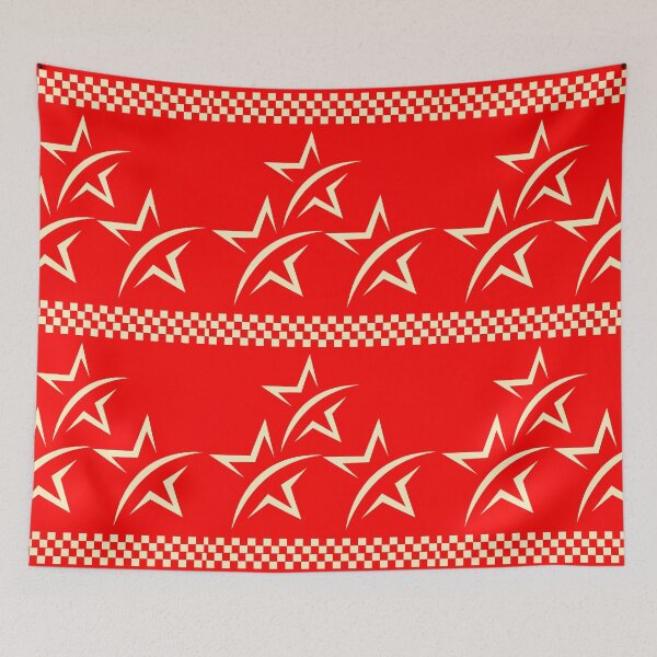 Item preview, Christmas Stars pattern (red) designed and sold by Patternsonly.