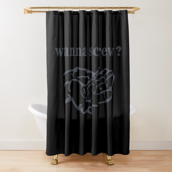 Wanna Screw Shower Curtain