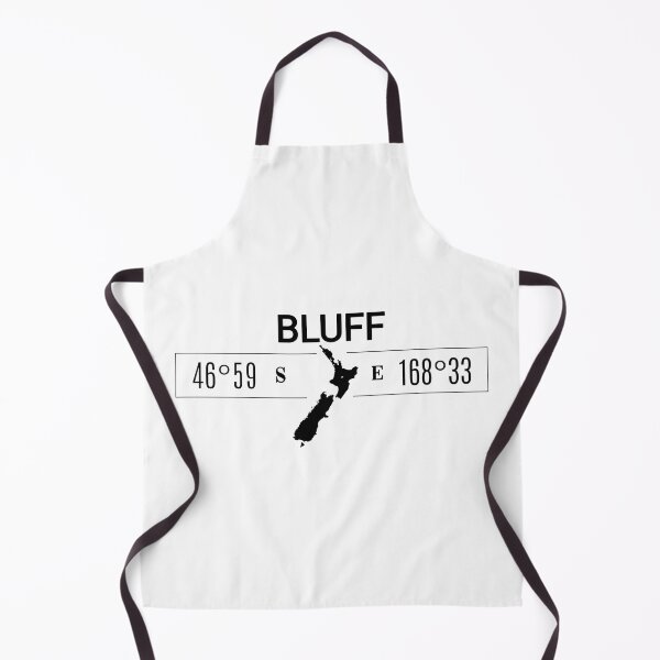 Item preview, BLUFF-New Zealand-Coordinates-Map-Sign designed and sold by LatitudeNZ.
