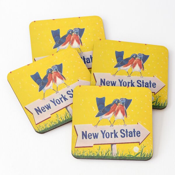 Item preview, retro classic New York State poster designed and sold by CorasPosters.