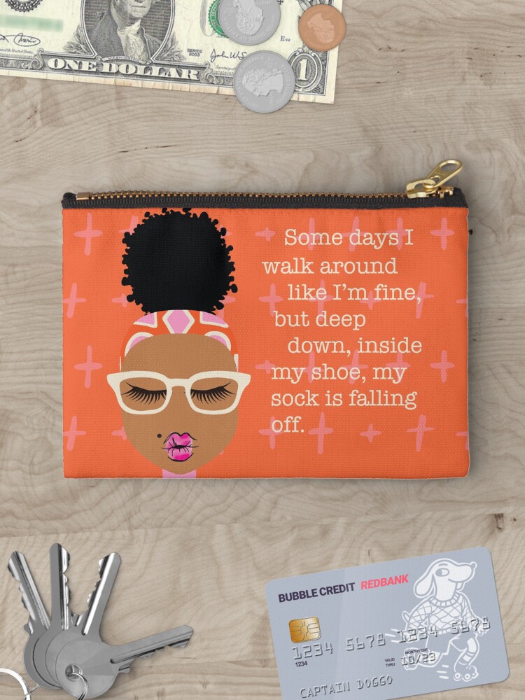 Thumbnail 3 of 4, Zipper Pouch, Some Days designed and sold by 6256design.