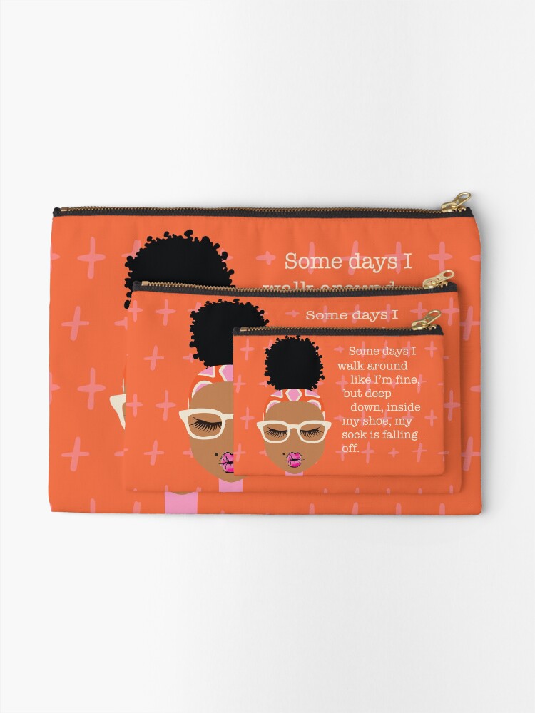 Thumbnail 2 of 4, Zipper Pouch, Some Days designed and sold by 6256design.