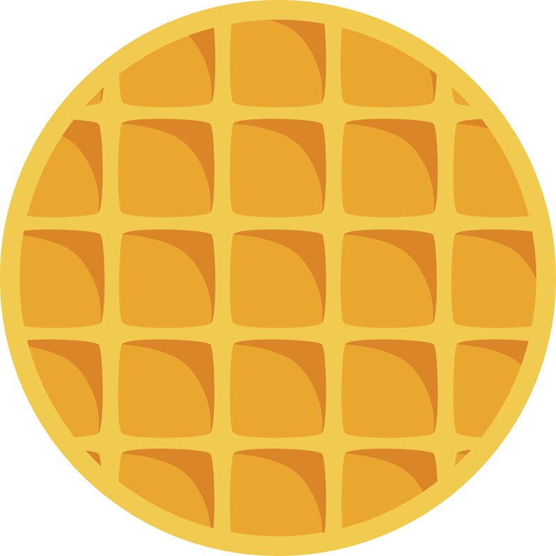 "Waffle" Stickers by Azzlan Redbubble