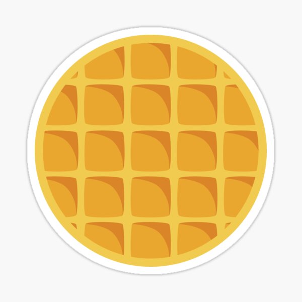 Cartoon Waffle Stickers | Redbubble