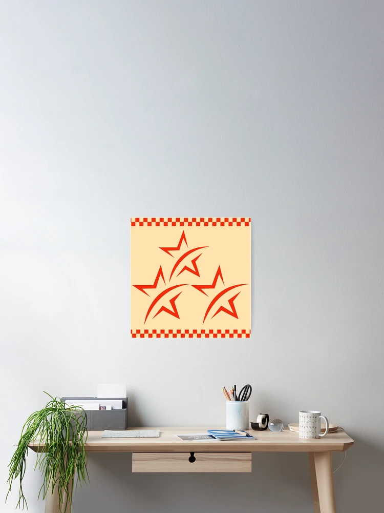Thumbnail 2 von 3, Poster, Christmas red Stars patternt1 designt und verkauft von Patternsonly.