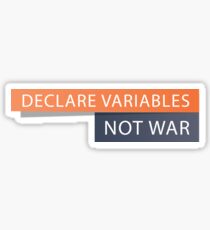 Declare Variables Sticker