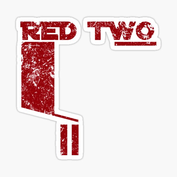 Red Two Sticker