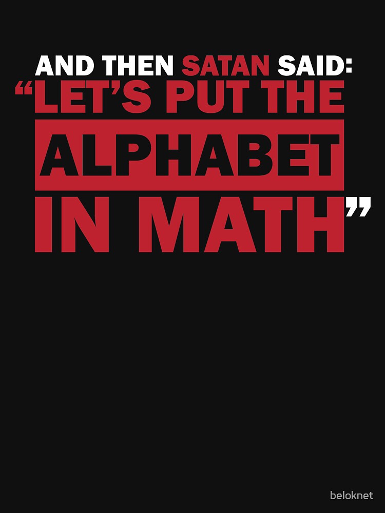 Alphabet in Math by beloknet