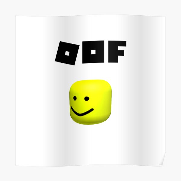 Oof Sound Wall Art Redbubble - roblox oof soundtrack