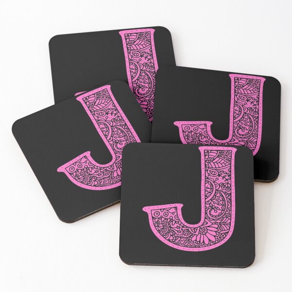 Item preview, J Monogram Mandala Zentangle designed and sold by Meaningfully.