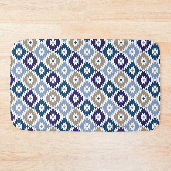 Item preview, Native pattern grey blue designed and sold by GingerBest.
