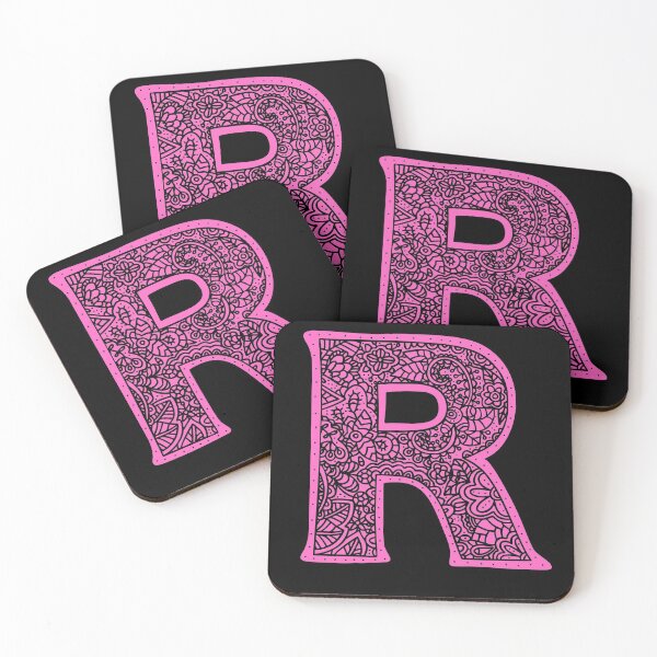 Item preview, R Monogram Mandala Zentangle designed and sold by Meaningfully.