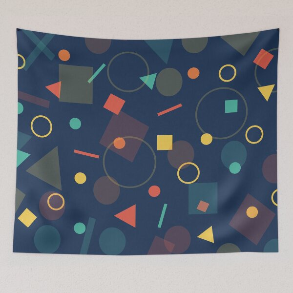Item preview, Vintage Abstract Colourful Pastel Geometric Pattern designed and sold by MariusMunteanu.