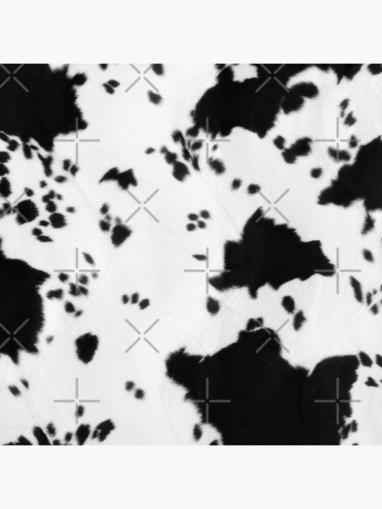 Faux Cowhide Black and white 2 by Gypsykiss
