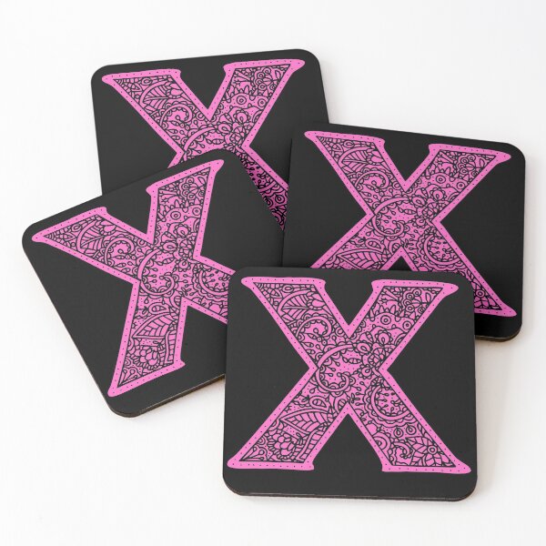 Item preview, X Monogram Mandala Zentangle designed and sold by Meaningfully.