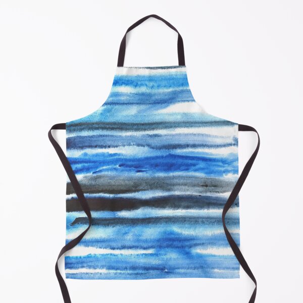Item preview, hand painted blue and black strokes designed and sold by ColorandColor.