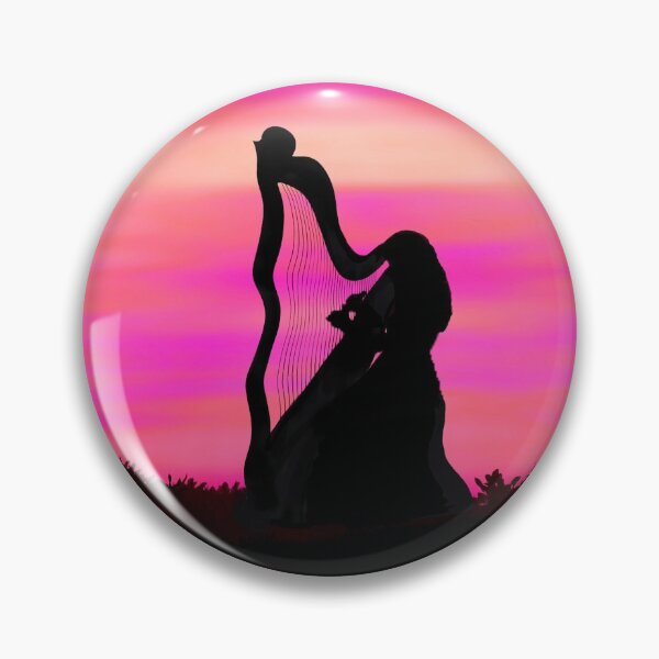 Item preview, Silhouette of a harpist designed and sold by Only1helen.