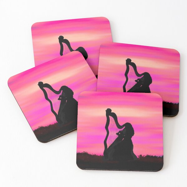Item preview, Silhouette of a harpist designed and sold by Only1helen.